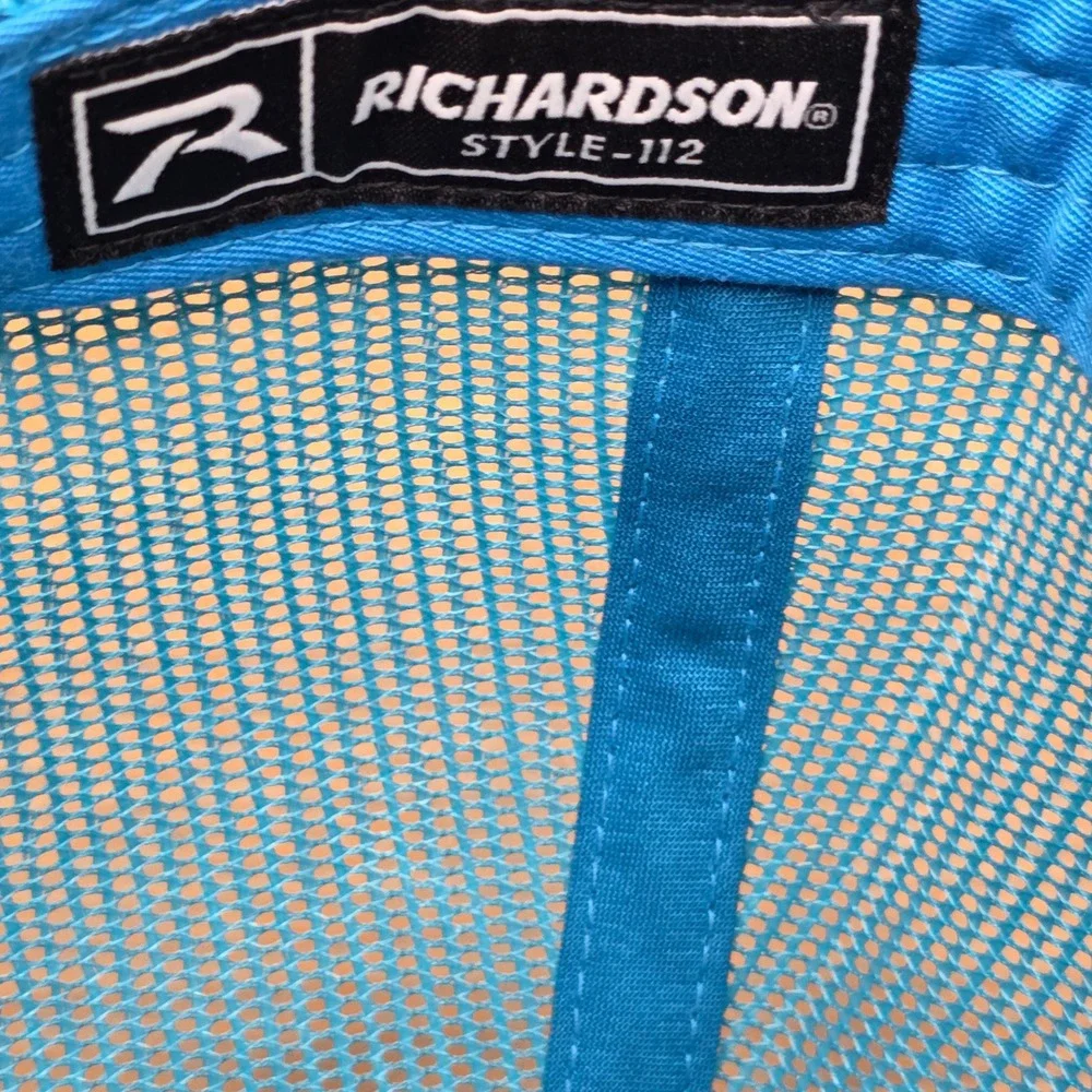 Richardson 112 Mens OSFA Grey Blue Excellent C3 Skidsteer Snapback Baseball Cap
